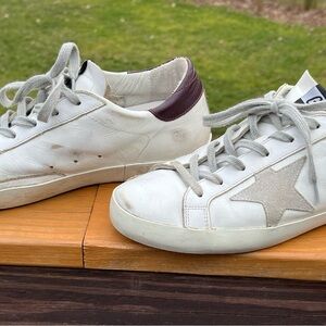 Golden Goose White and Gray Sneakers size 38